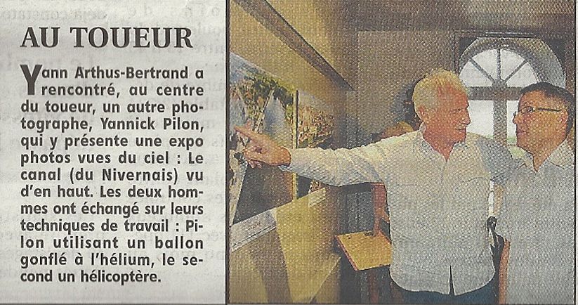 Rencontre Yann Arthus-Bertrand et Yannick Pilon